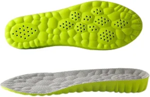 Height Increase Insoles for Men Wowen-4D Cloud Technology Insole-Super Soft Comfort Elevator Insoles, Memory Foam Heel Lift Inserts (Green, Lift 2.5CM/Men: US 8-12)