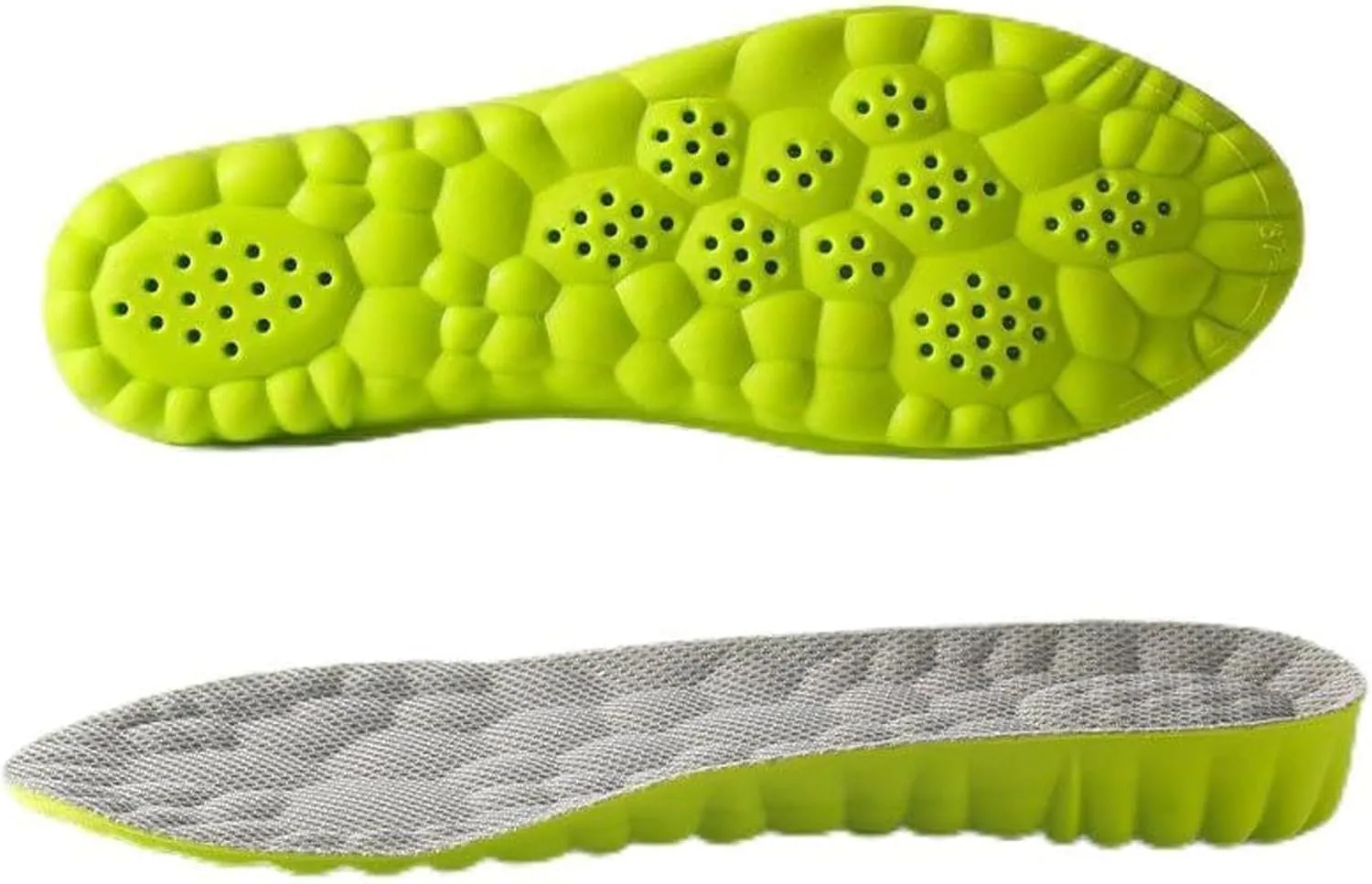 Height Increase Insoles for Men Wowen-4D Cloud Technology Insole-Super Soft Comfort Elevator Insoles, Memory Foam Heel Lift Inserts (Green, Lift 2.5CM/Men: US 8-12)