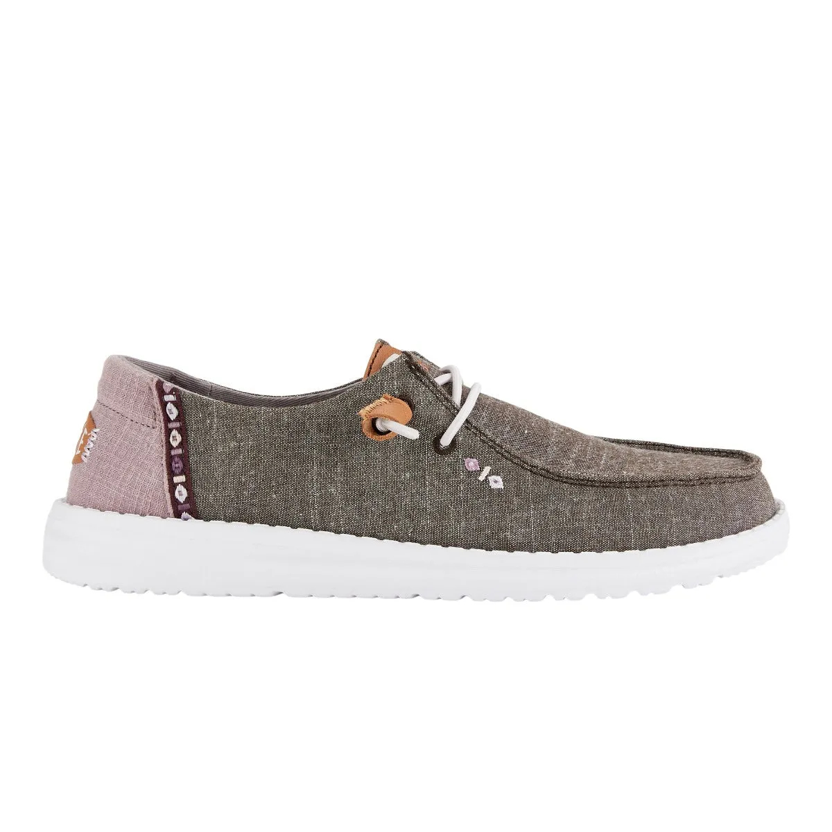Hey Dude Black Wendy Chambray Boho Women's Casual Shoes 40729-001