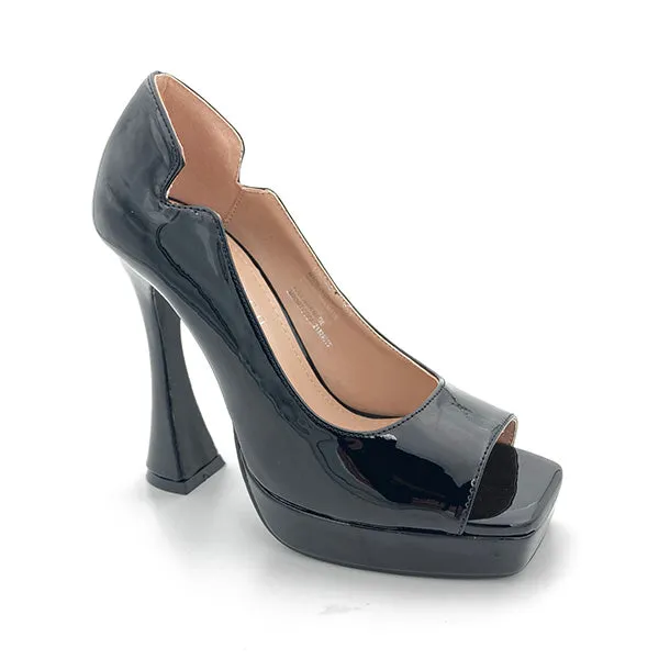 High Heel Open Square Toe - 0538