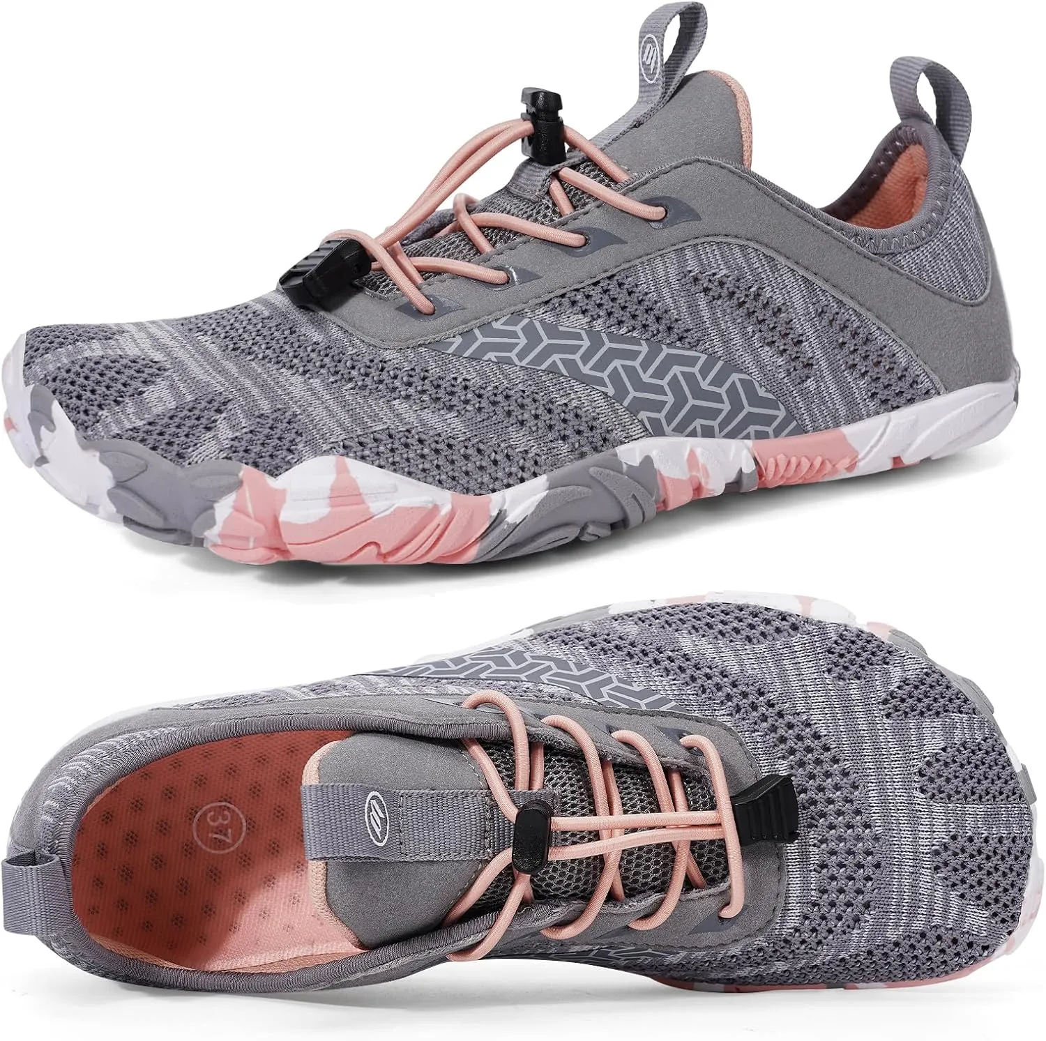 Hike Barefoot Shoes Women Men with Wide Toe Box Footwear Healthy Non-Slip Hike Beach Pool Aqua Swim Surf Hiking Running Athletic Water Shoe