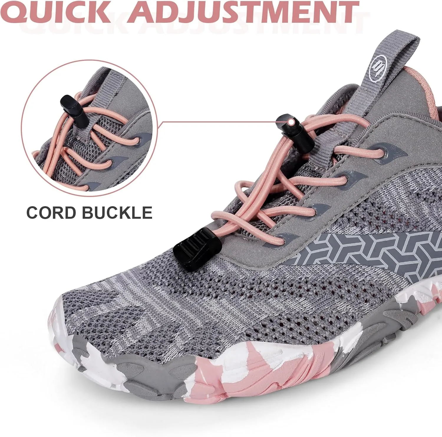 Hike Barefoot Shoes Women Men with Wide Toe Box Footwear Healthy Non-Slip Hike Beach Pool Aqua Swim Surf Hiking Running Athletic Water Shoe