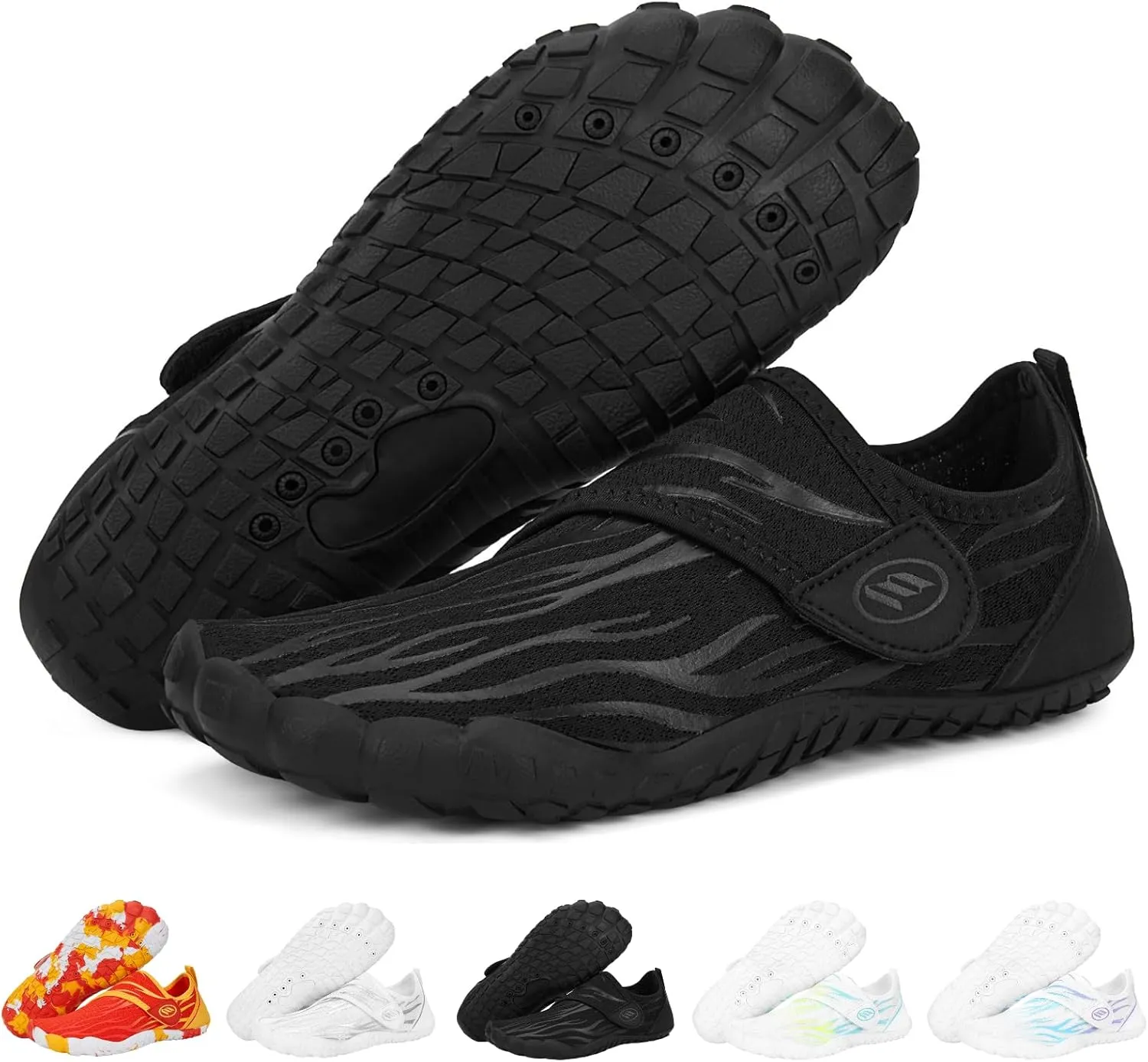 Hike Barefoot Water Shoes for Women Men Footwear, Quick Dry Wide Toe Box Pro Beach Swim Athletic Sports Shoes, Non-Slip Lightweight Aqua Shoe for Pool Hiking Walking Kayaking Diving Surfing