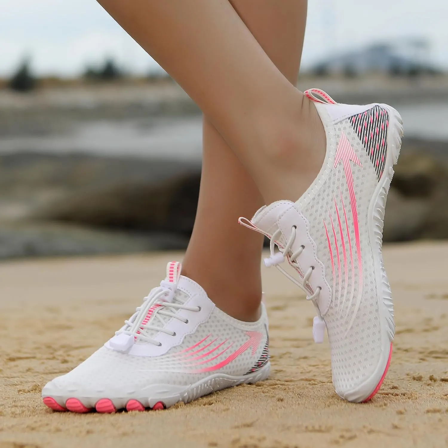 Hiking Barefoot Shoes for Women Men, Wide Toe Box, Beach Pool Aqua Swim Surf Walking Shoe, Healthy and Non-Slip Breathable Water Resistant