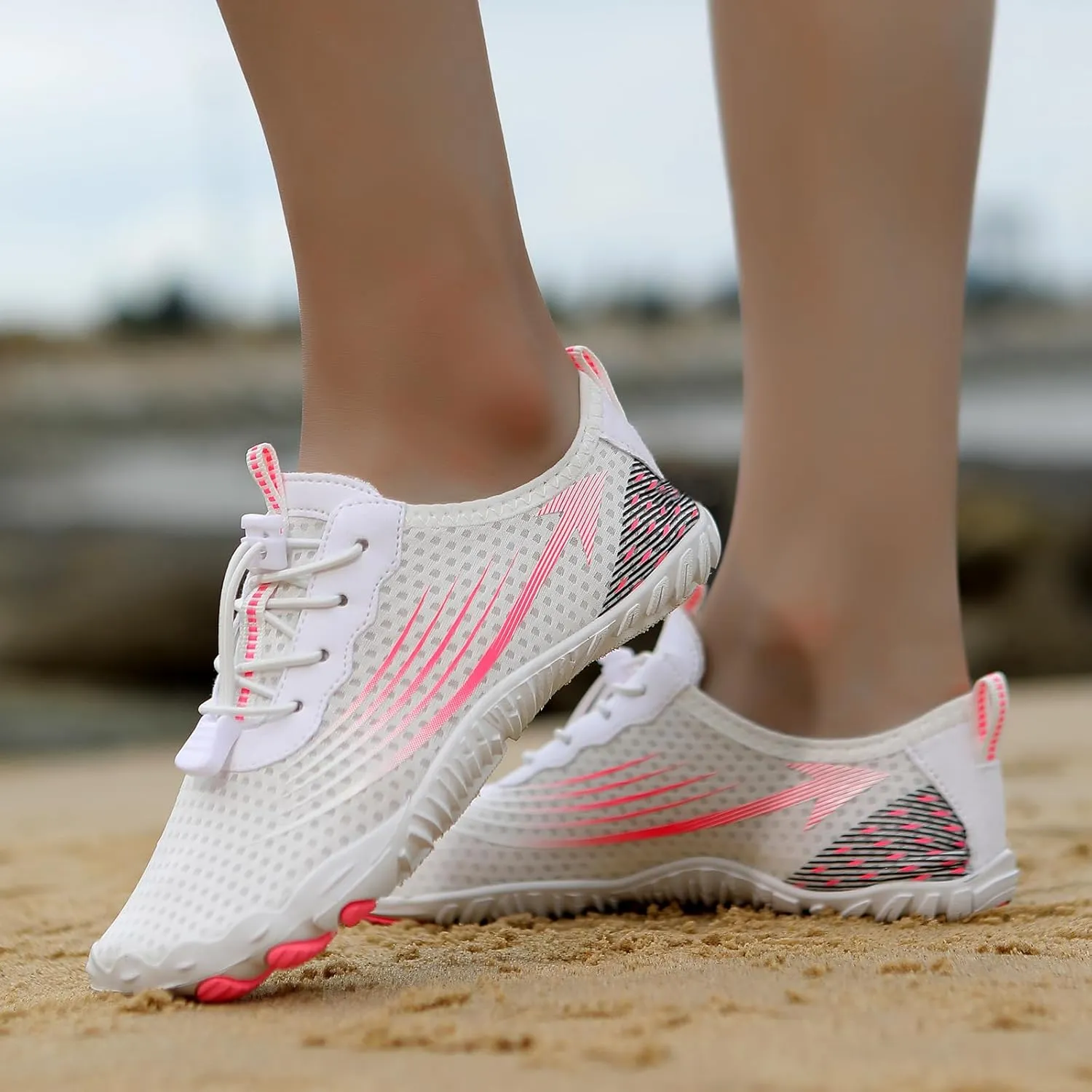 Hiking Barefoot Shoes for Women Men, Wide Toe Box, Beach Pool Aqua Swim Surf Walking Shoe, Healthy and Non-Slip Breathable Water Resistant