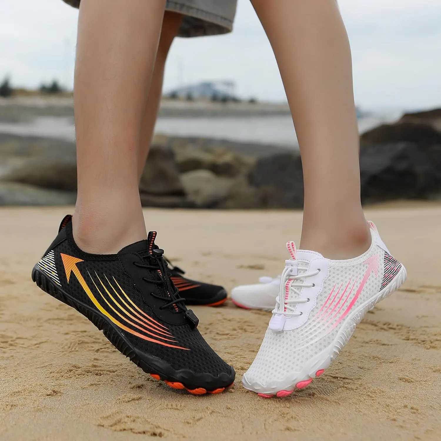 Hiking Barefoot Shoes for Women Men, Wide Toe Box, Beach Pool Aqua Swim Surf Walking Shoe, Healthy and Non-Slip Breathable Water Resistant