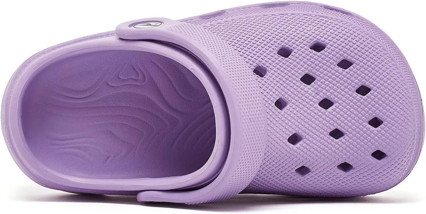 HOBIBEAR Kids Garden Clogs Toddler Sandals for Boys Girls Slipper Beach Water Shoes Slip on (Toddler/Little/Big Kids)