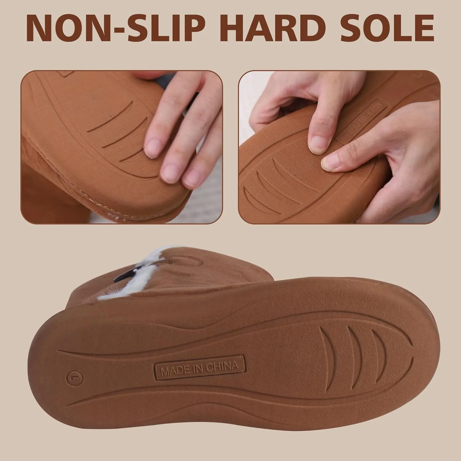 Home Slipper Women's Winter Warm Memory Foam Indoor House Slippers Boots