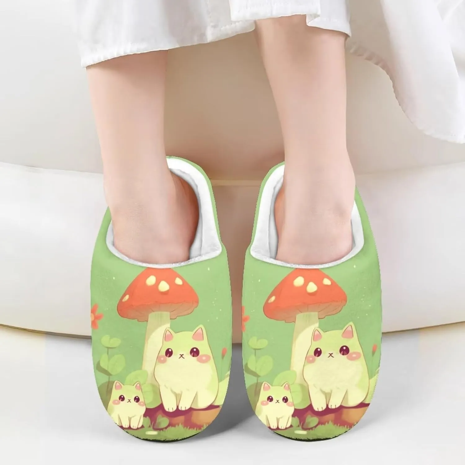 House Slippers for Girls Soft Size 9-15 Black