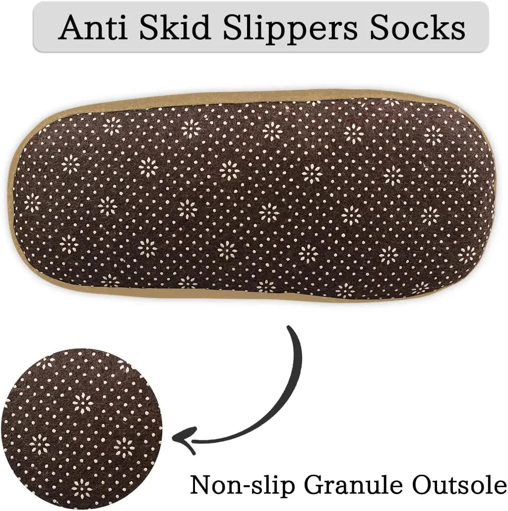 House Slippers for Women Men, Animal Fuzzy Soft Cozy Non Slip Slipper Socks for Indoor Outdoor