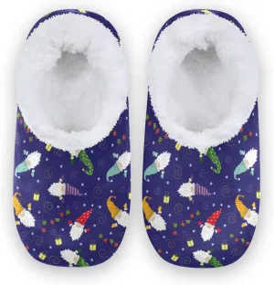 House Slippers Fuzzy Memory Foam Soft Slipper Socks for Woman Men