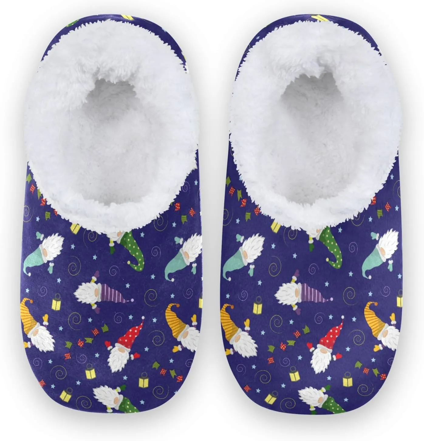 House Slippers Fuzzy Memory Foam Soft Slipper Socks for Woman Men