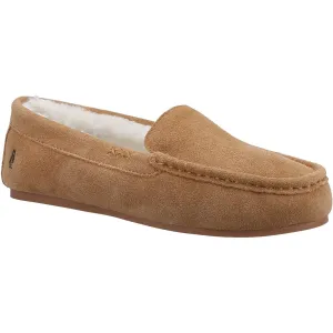 Hush Puppies Women's Annie Mocassin Slipper in Tan