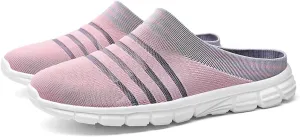 HYDLONGR Men's Women's Lightweight Breathable Knitted Mesh Upper Garden Sandals Quick-Drying Slippers Mules Clogs Shoes Indoor Outdoor