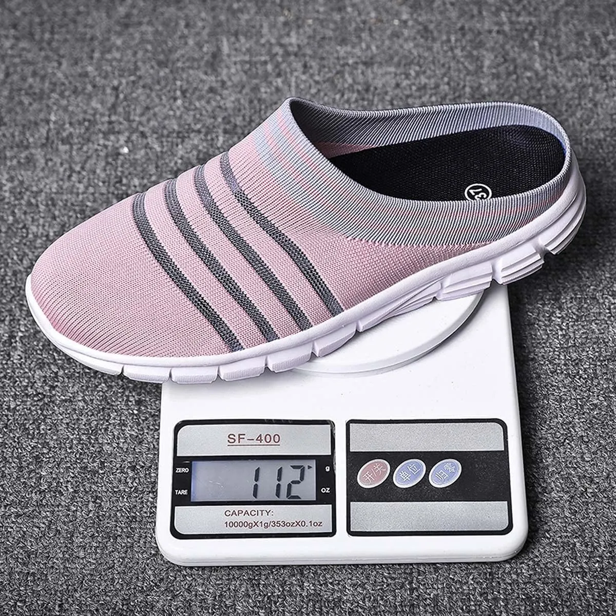 HYDLONGR Men's Women's Lightweight Breathable Knitted Mesh Upper Garden Sandals Quick-Drying Slippers Mules Clogs Shoes Indoor Outdoor
