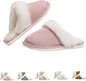 Imtosec Dreamtoe Slippers For Women, 2024 Dreamtoe Winter Warm Plush Faux Fur Lined Indooor House Slides, Women's Fuzzy Memory Foam Slippers Fluffy Winter House Shoes Indoor and Outdoor