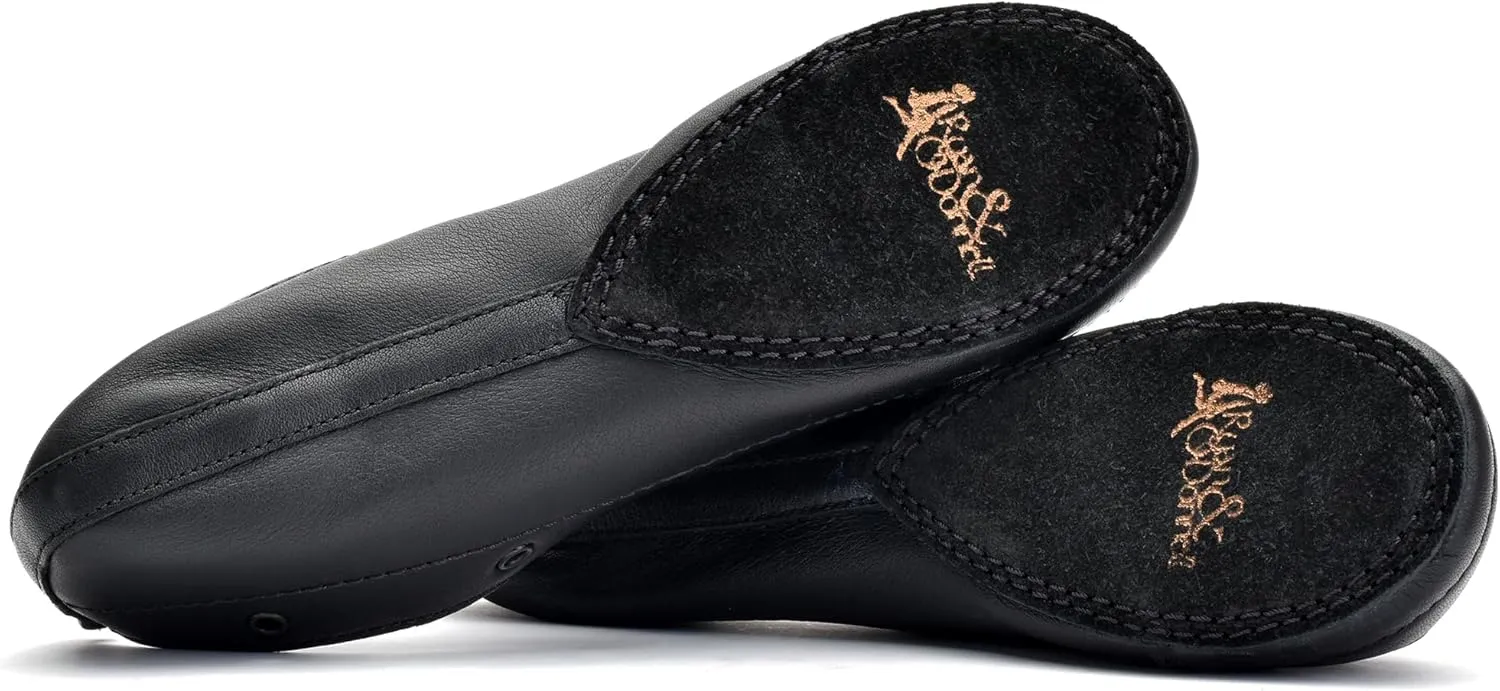 Irish Dance Pumps Soft Shoes - Leather Upper, Split Sole, Shock Absorbing Insole - UK Sizes
