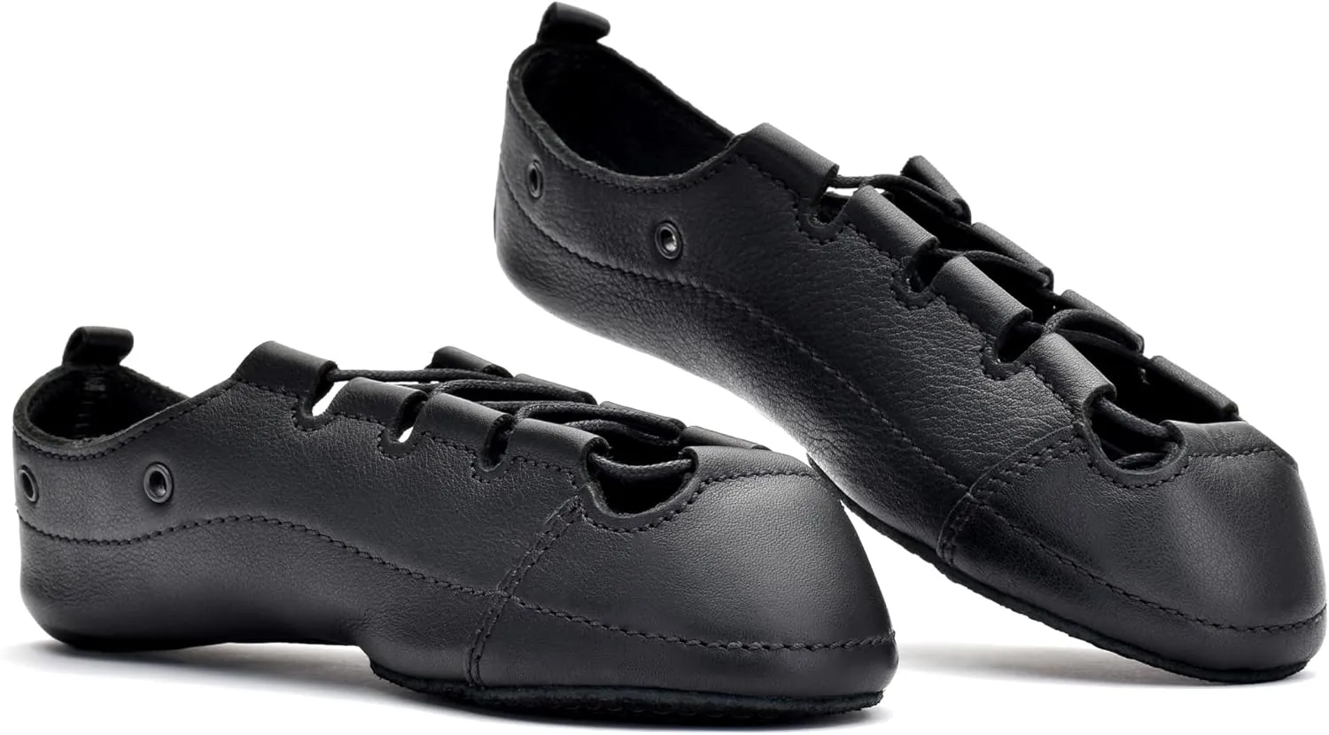 Irish Dance Pumps Soft Shoes - Leather Upper, Split Sole, Shock Absorbing Insole - UK Sizes