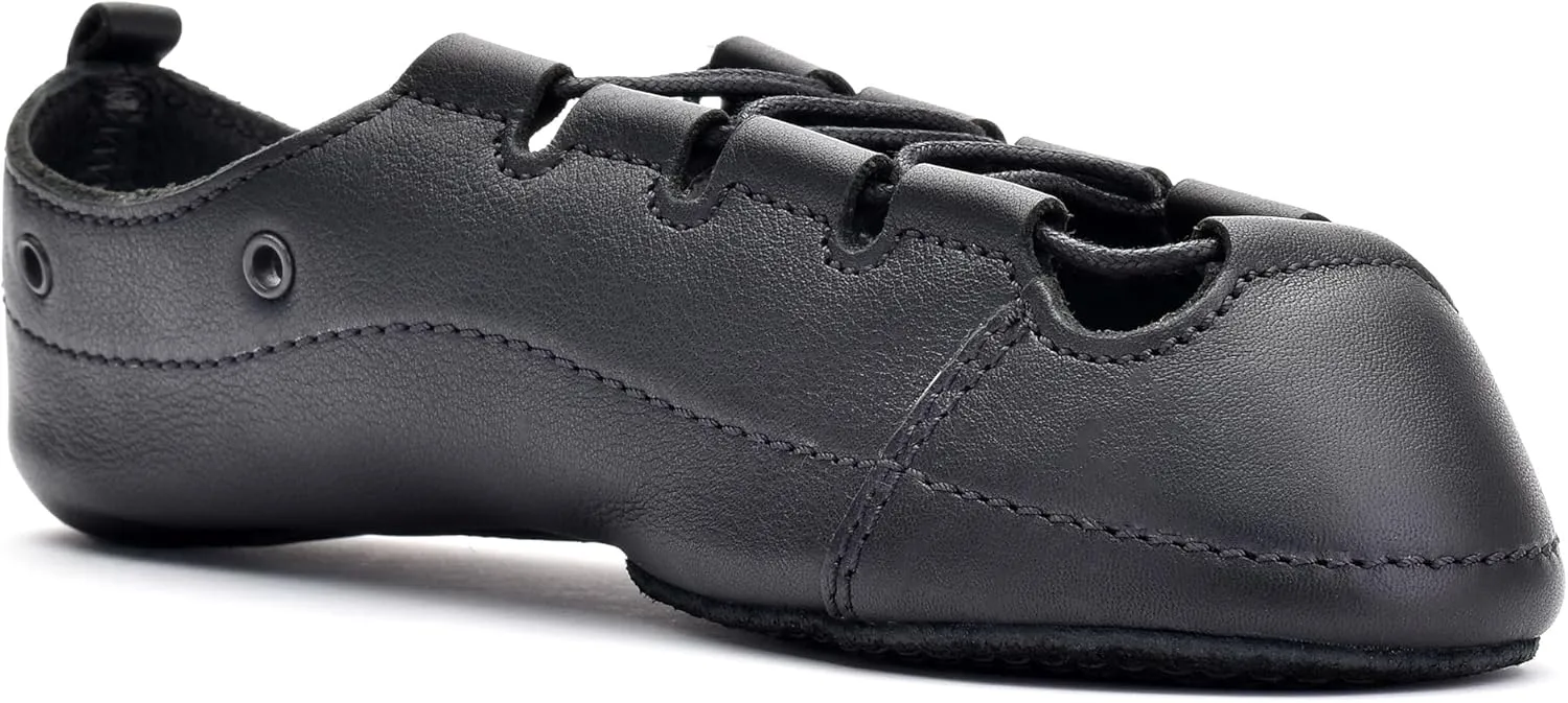 Irish Dance Pumps Soft Shoes - Leather Upper, Split Sole, Shock Absorbing Insole - UK Sizes
