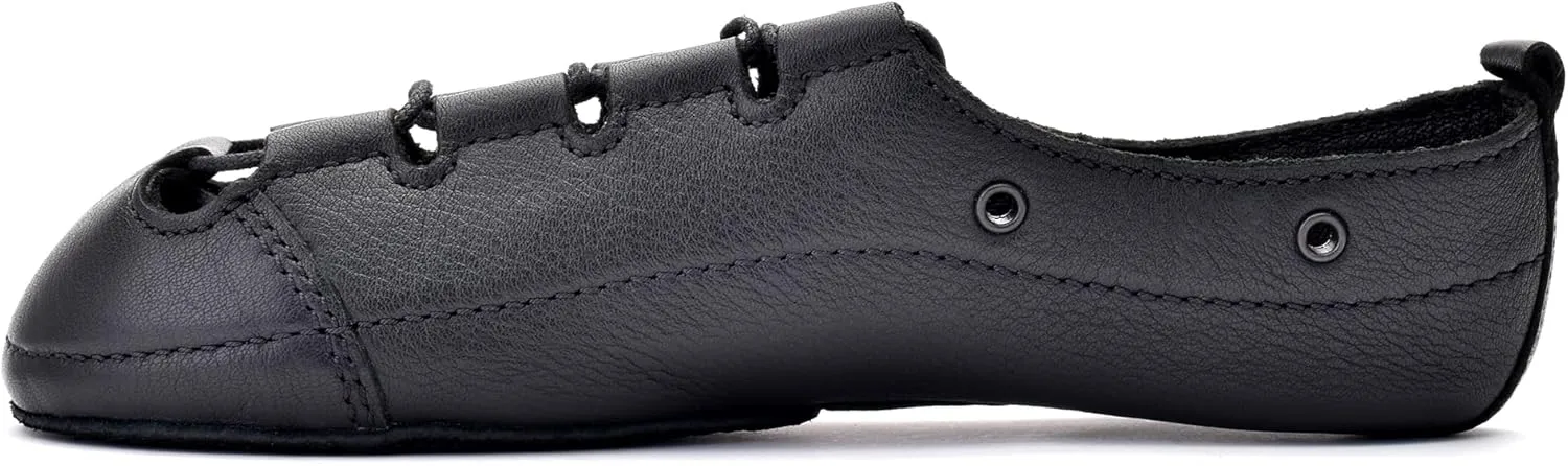 Irish Dance Pumps Soft Shoes - Leather Upper, Split Sole, Shock Absorbing Insole - UK Sizes