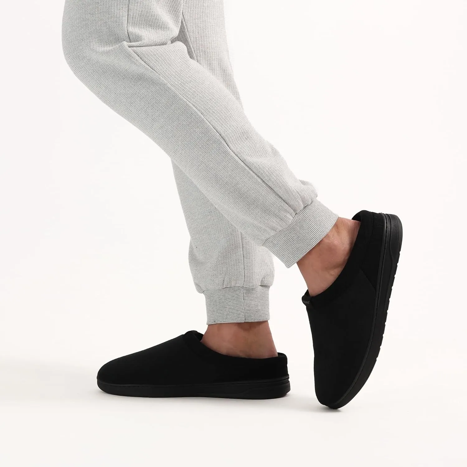 isotoner Men's Microterry Jake Clog Slipper-with Gel Infused Memory Foam