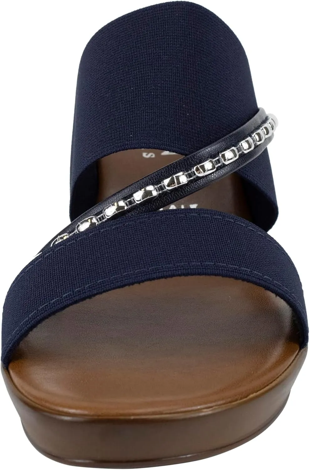 ITALIAN Shoemakers Pert Women's Wedge Open Toe Strap Sandal for Women