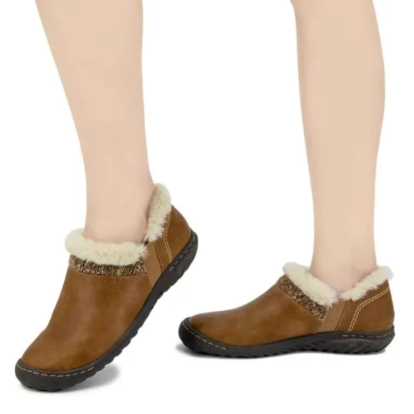 Jambu Tan Burnished Jade Women's Slip On Shoes B2JAD04