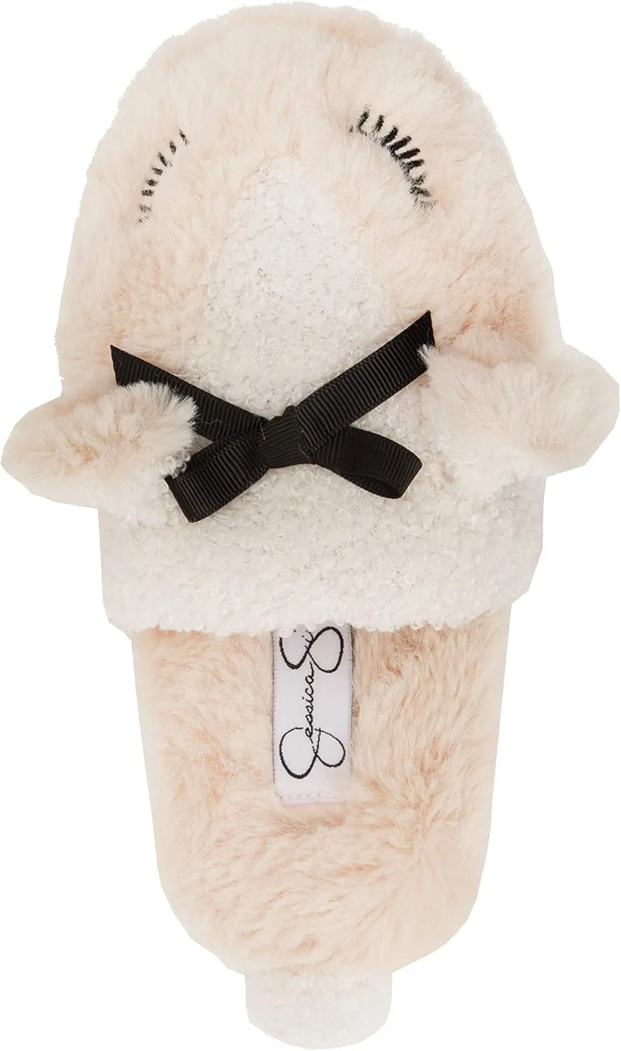 Jessica Simpson Girl's Cute and Cozy Plush Slip on House Slippers with Memory Foam