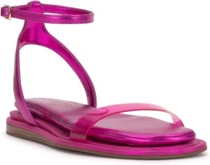 Jessica Simpson Womens Betania Flat Open Toe Ankle Strap