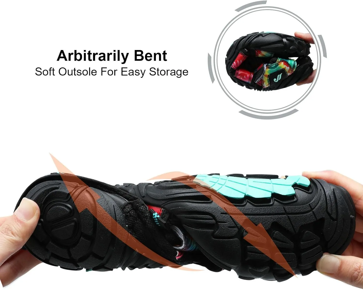 JIASUQI Athletic Hiking Water Shoes Barefoot Aqua Swim Sports Sandals Walking Shoes for Women Men