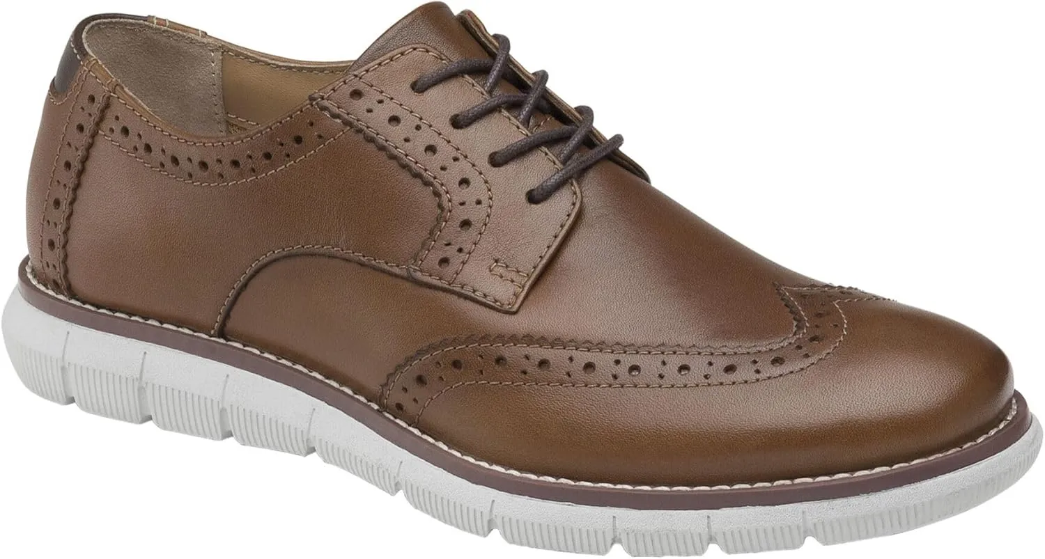 Johnston & Murphy Big Kid Holden Wingtip Boys Dress Casual Lace-Up Shoe
