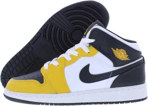 Jordan Big Kid's 1 Mid Yellow Ochre/Black-White (DQ8423 701) - 7