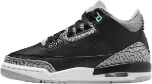 Jordan Big Kid's 3 Retro Black/Green Glow-Wolf Grey (DM0967 031) - 4