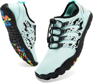 Josaywin Men's Water Shoes Barefoot Quick-Dry Sports Aqua Socks for Swim Diving Surf Pool Aqua Sports Beach Walking Wide Toe Shoes