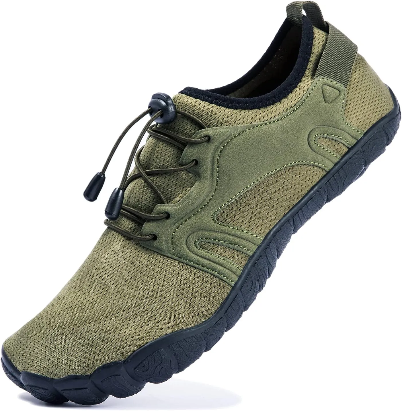 Josaywin Men's Water Shoes Barefoot Quick-Dry Sports Aqua Socks for Swim Diving Surf Pool Aqua Sports Beach Walking Wide Toe Shoes