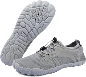 Josaywin Men's Water Shoes Barefoot Quick-Dry Sports Aqua Socks for Swim Diving Surf Pool Aqua Sports Beach Walking Wide Toe Shoes