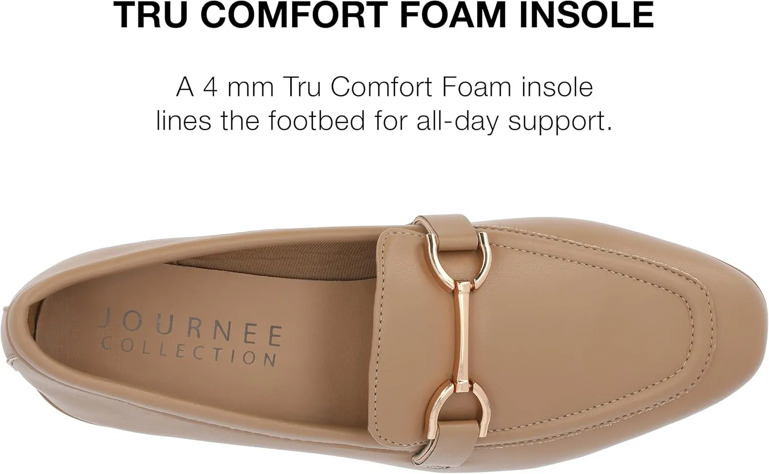 Journee Collection Womens Mizza Faux Leather Slip On Loafers