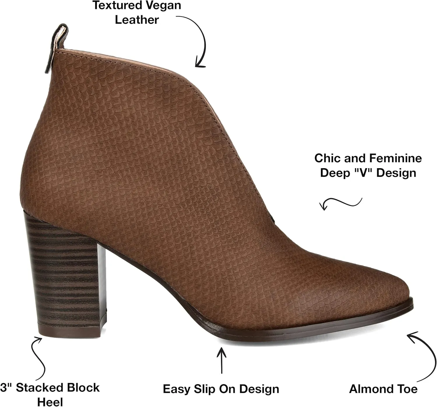 Journee Collection Women's Open-Toe Ankle Boots and Booties