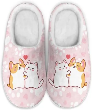 JoyLamoria Wild Tiger Stripe Print Memory Foam Fuzzy Slippers for Women,Womens slippers Platform EVA lightweight sole Warm Faux Fur Lined Suede house slippers for women
