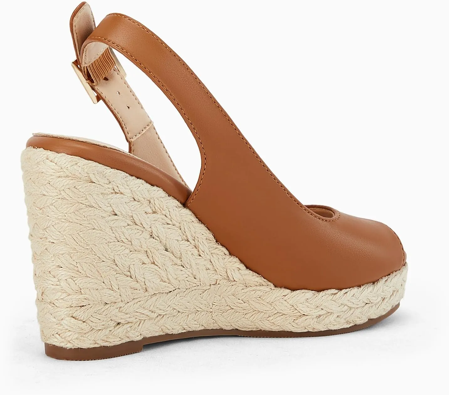 Juliet Holy Womens Ankle Strap Espadrille Wedges Round Open Toe Platform Slingback Slip on Peep Toe Sandals Comfort Summer Shoes