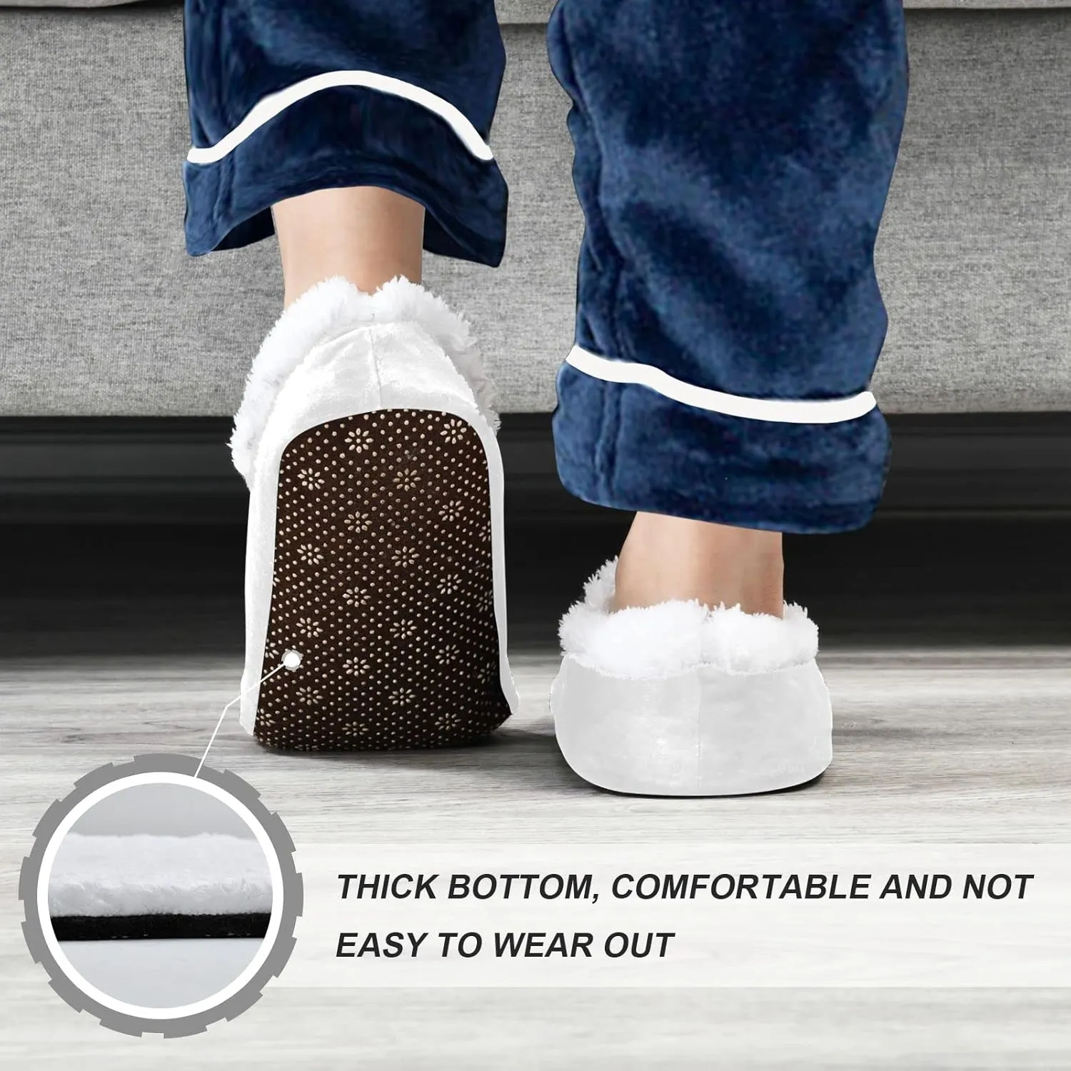 Kids Boys Girls Slippers Soft Memory Foam Indoor Toddler House Slipper Non Slip Spa Travel Household Shoes for Winter Home Bedroom Christmas Halloween Cow Car Duck Leopard..