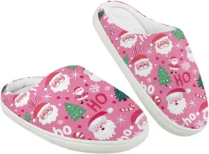 Kids Christmas Cotton Slipper Warm Winter Plush Soft Fuzzy Breathable Outdoor Slipper Fluffy Anti-Slip Home Slippers for Litter Kid US 9-15