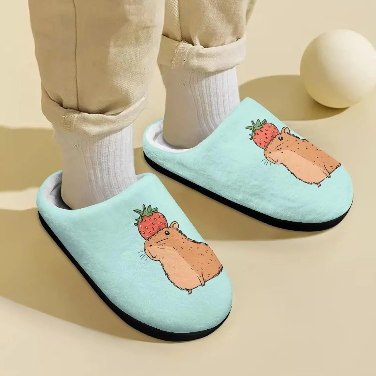 Kids Fluffy Slippers for Boys and Girls, Warm House Slippers for Winter, Soft Cozy Slippers for Indoor Outdoor Walking
