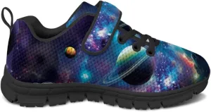 Kids Mesh Sneakers Single Buckle Arch Support Elastic Strap Sports Shoes for Boys Girls