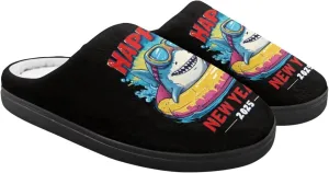 Kids Slippers for Boys, Warm Soft Fluffy Slippers for Winter, Slip On Scuff Slippers for Bedroom