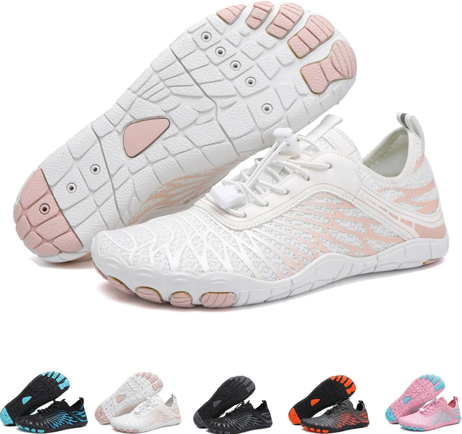 Kizu Footwear Barefoot Shoes for Women Men, Hike Barefoot Footwear Womens, Wide Toe Box Walking Shoes Beach Sneakers