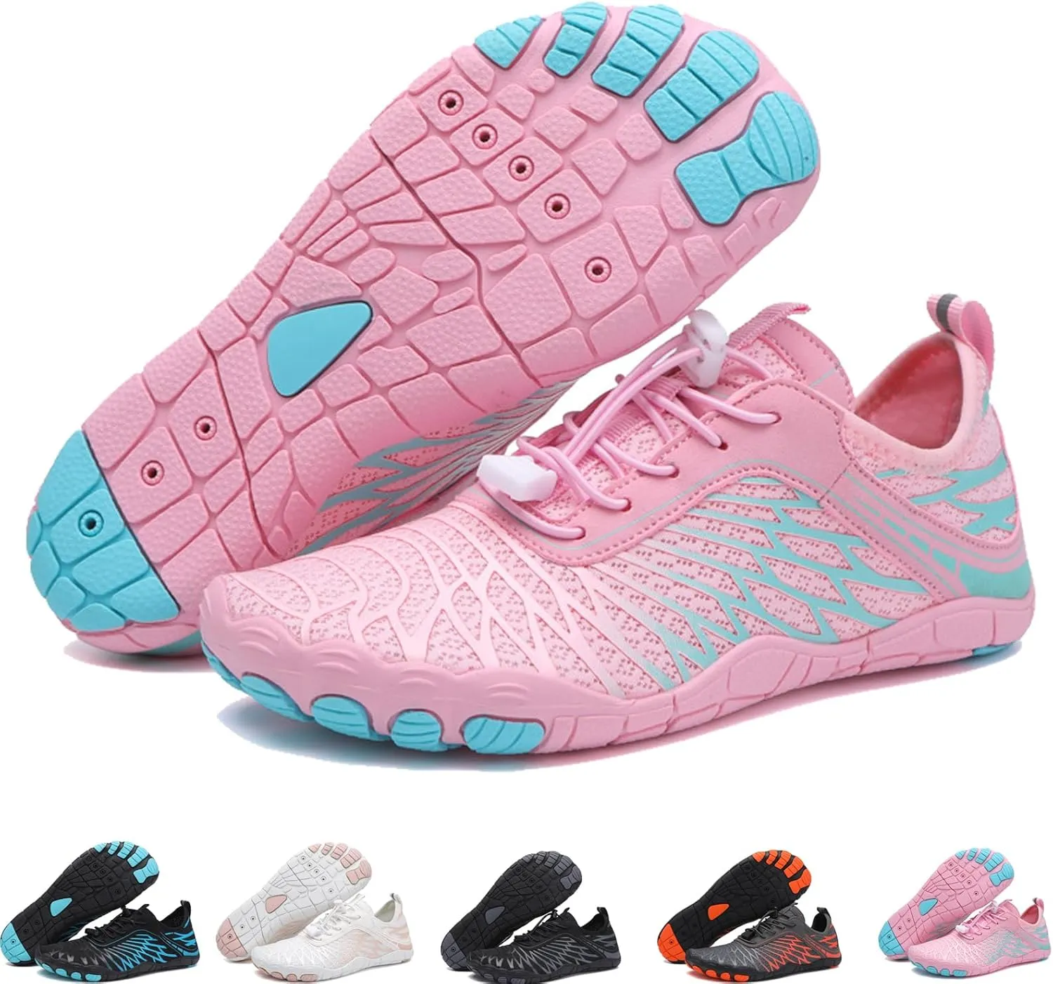 Kizu Footwear Barefoot Shoes for Women Men, Hike Barefoot Footwear Womens, Wide Toe Box Walking Shoes Beach Sneakers