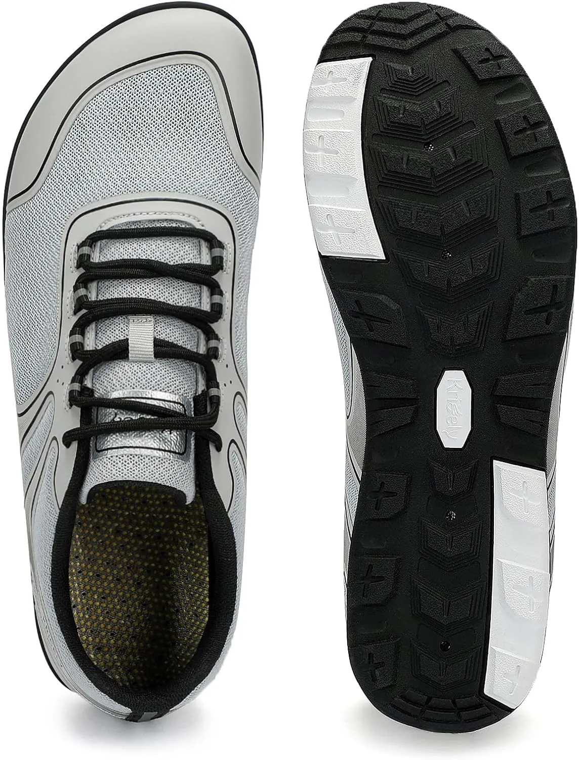 Kricely Water Shoes Men Quick Drying Outdoor Barefoot Minimalist Wide Toe Box Shoes Grounded Footwear for Beach Fishing Fitness Workout Athletic Sneakers