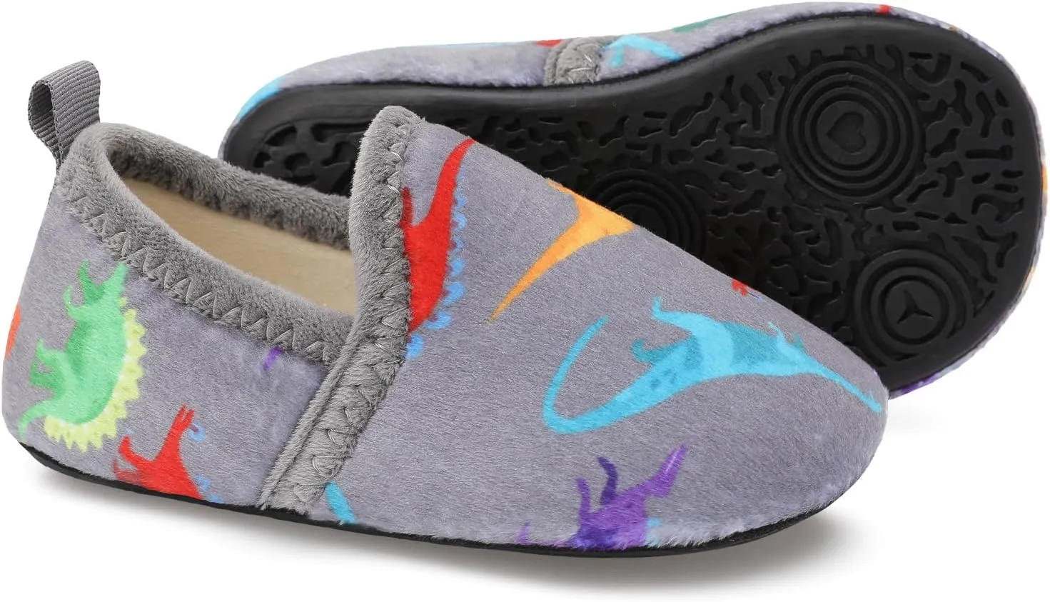L-RUN Toddler Boys Girls House Slippers Indoor Home Shoes Warm Slipper Socks for Kids Baby Soft Winter Warm Walking Shoes