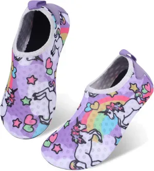 L-RUN Toddler Water Shoes Barefoot Aqua Socks Kids Swim Shoes for Beach Pool Surfing Yoga